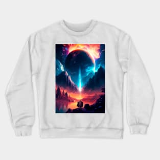 Magic in Chaos: Universe's Landscape Crewneck Sweatshirt